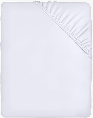 Utopia Bedding Fitted Sheet - Deep Pocket 14 inch (35 cm) - Easy Care - Soft Brushed Microfibre Fabric - Shrinkage and Fade Resistant - Bottom Sheet