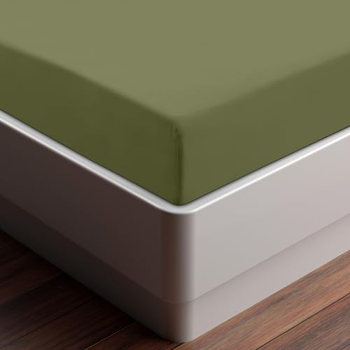 Utopia Bedding Fitted Sheet - Deep Pocket 14 inch (35 cm) - Easy Care - Soft Brushed Microfibre Fabric - Shrinkage and Fade Resistant - Bottom Sheet
