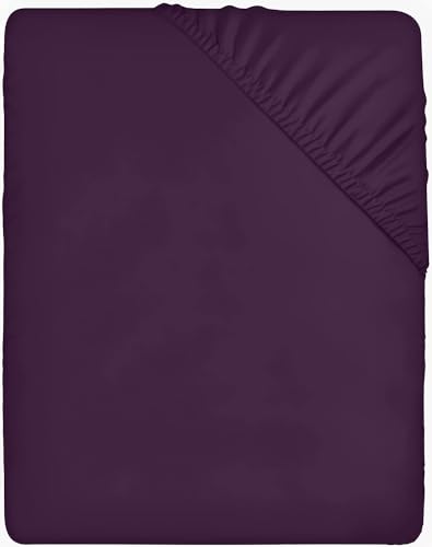 Utopia Bedding Fitted Sheet - Deep Pocket 14 inch (35 cm) - Easy Care - Soft Brushed Microfibre Fabric - Shrinkage and Fade Resistant - Bottom Sheet