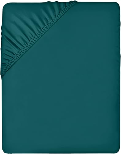 Utopia Bedding Fitted Sheet - Deep Pocket 14 inch (35 cm) - Easy Care - Soft Brushed Microfibre Fabric - Shrinkage and Fade Resistant - Bottom Sheet