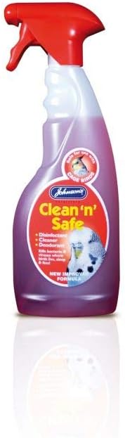 Johnsons vet Clean 'n' Safe Pet Disinfectant for Bird Cage (red) - Comfort Style