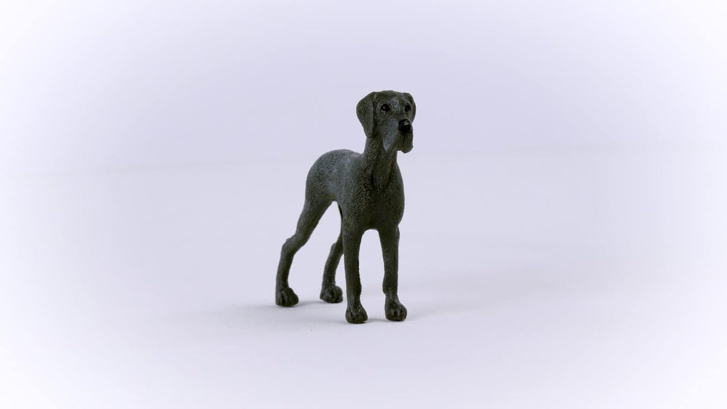 SCHLEICH 13962 Great Dane Farm World Toy Figurine for children aged 3-8 Years, Black