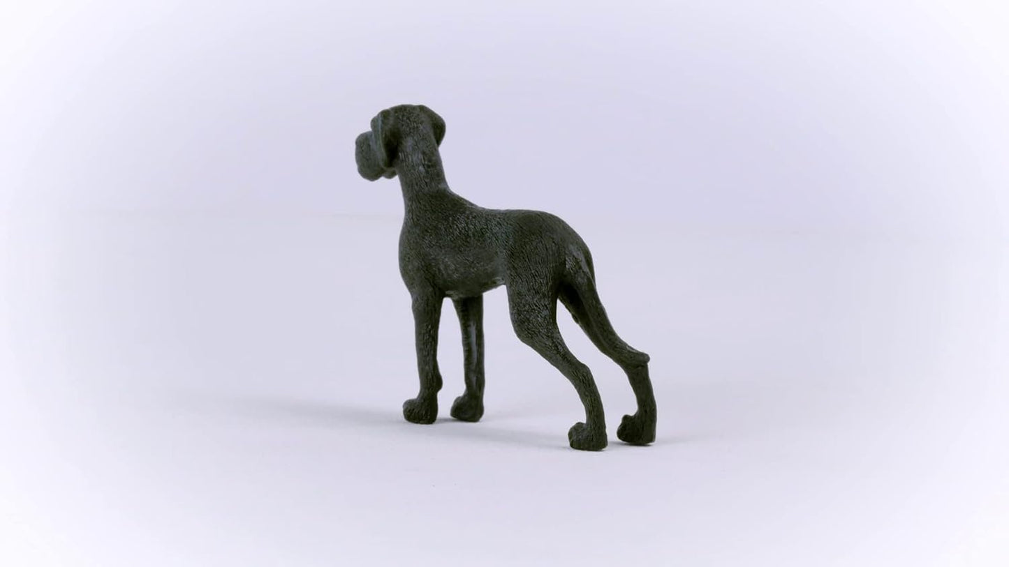 SCHLEICH 13962 Great Dane Farm World Toy Figurine for children aged 3-8 Years, Black