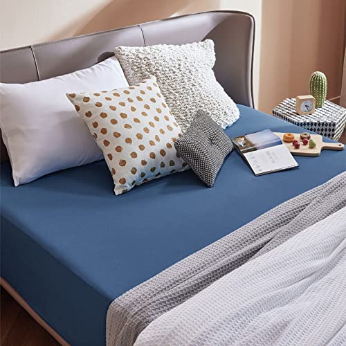 Fitted Sheet Deep - Bed Sheets Extra Deep Pocket 16 inch (40 cm) made of Soft Brushed Microfiber