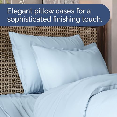 Bedding Duvet Quilt Cover Set with 2 Pillowcases - Hotel Quality - Cooling, Wrinkle-Free, Machine Washable with Zipper & Corner Ties - Super Soft Microfibre-Polyester - Comfort Style