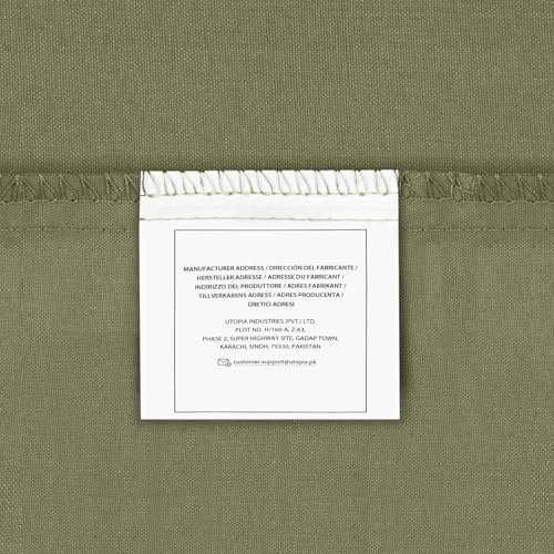 Utopia Bedding Fitted Sheet - Deep Pocket 14 inch (35 cm) - Easy Care - Soft Brushed Microfibre Fabric - Shrinkage and Fade Resistant - Bottom Sheet