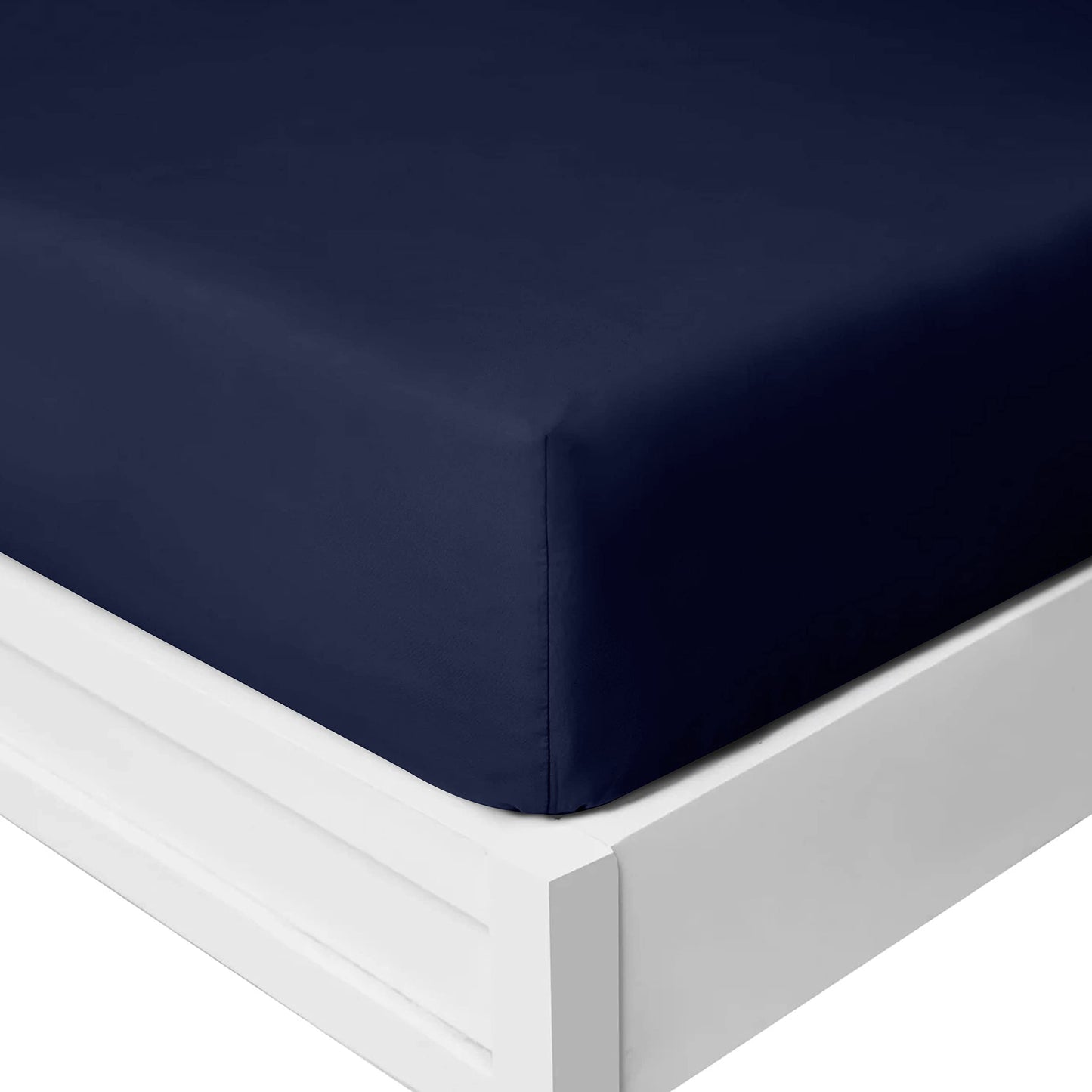 25 Cm Fitted Bed Sheets - Super Soft Deep Fitted Sheet Brushed Microfibre Anti Wrinkle Bedsheet Breathable & Fade Resistant