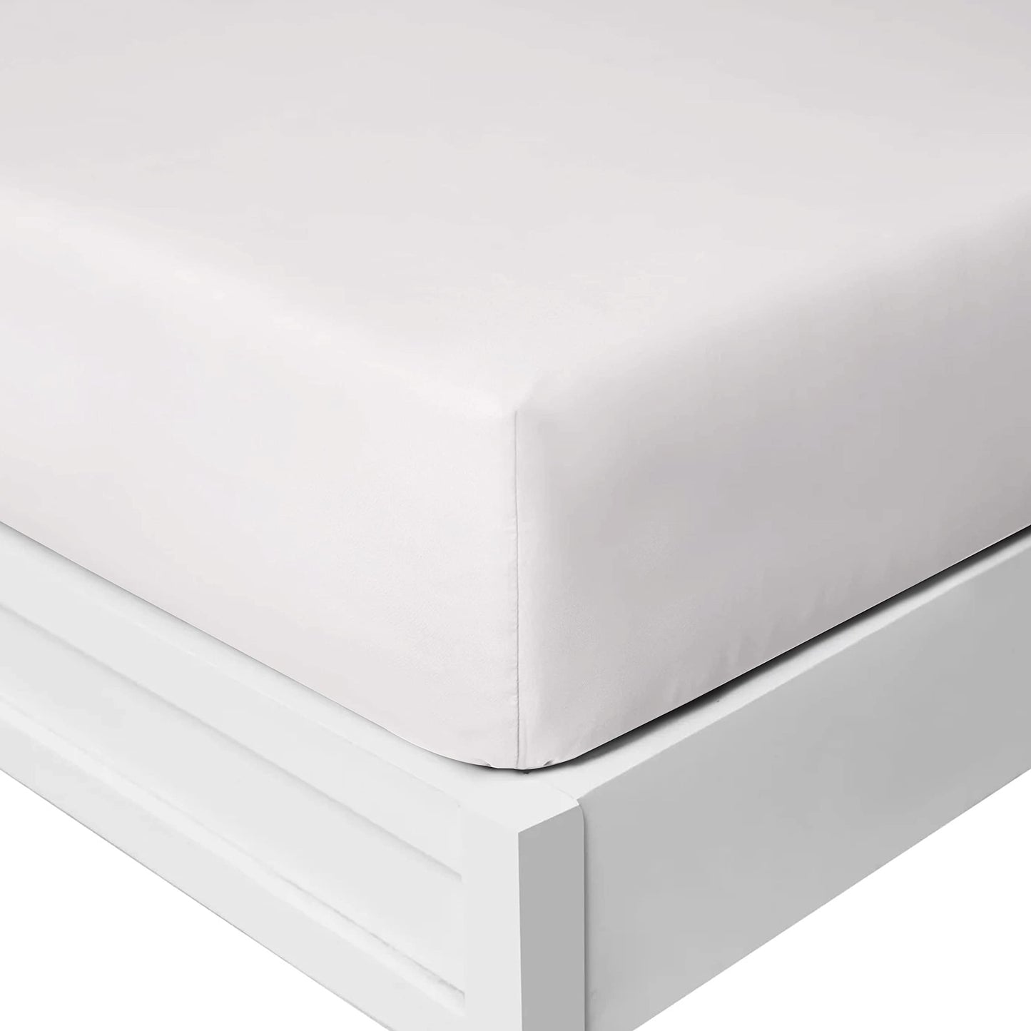 25 Cm Fitted Bed Sheets - Super Soft Deep Fitted Sheet Brushed Microfibre Anti Wrinkle Bedsheet Breathable & Fade Resistant