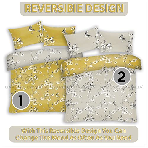 GC GAVENO CAVAILIA Duvet Cover With Pillow Cases - Polycotton Quilt Cover - Bedding Set - Comfort Style