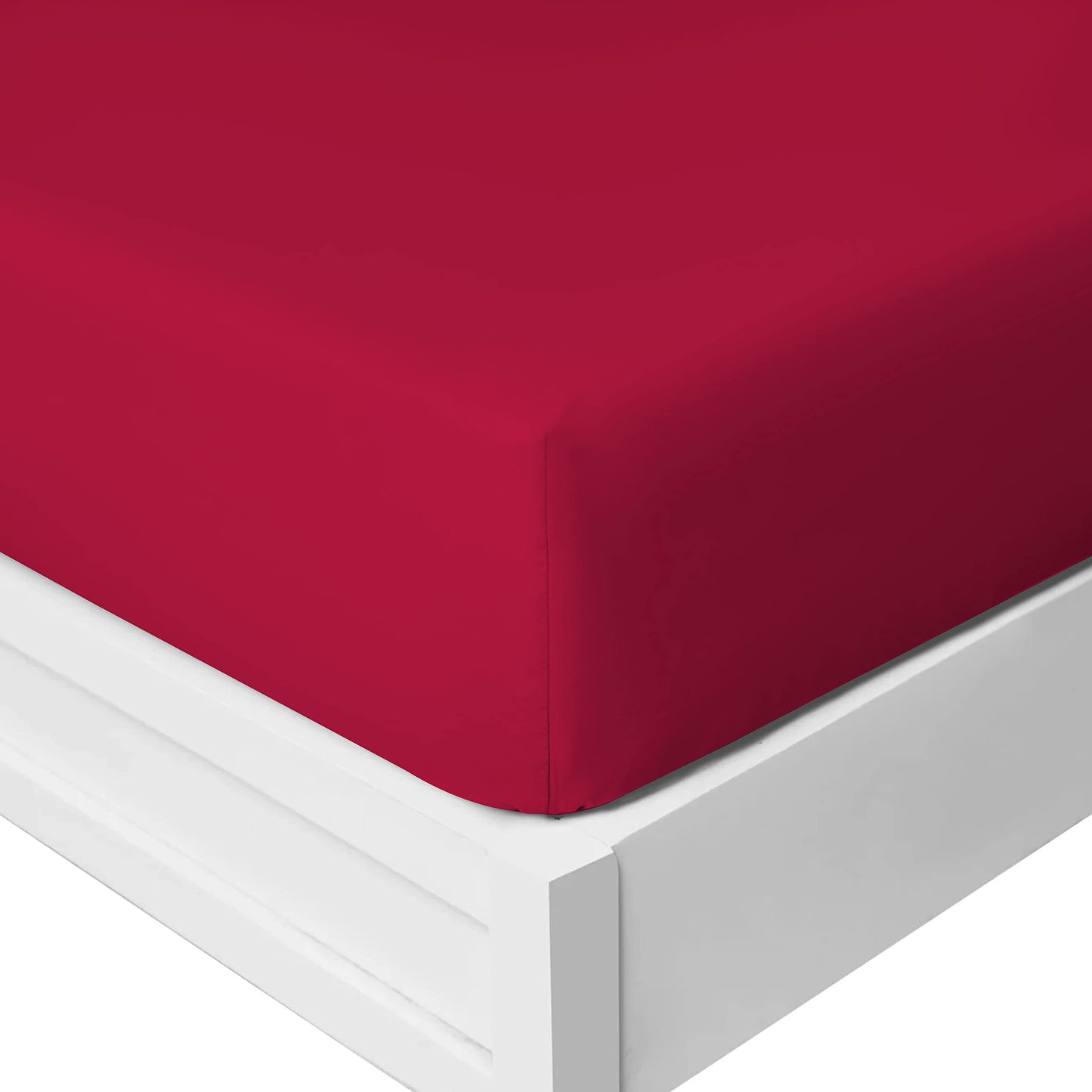 25 Cm Fitted Bed Sheets - Super Soft Deep Fitted Sheet Brushed Microfibre Anti Wrinkle Bedsheet Breathable & Fade Resistant