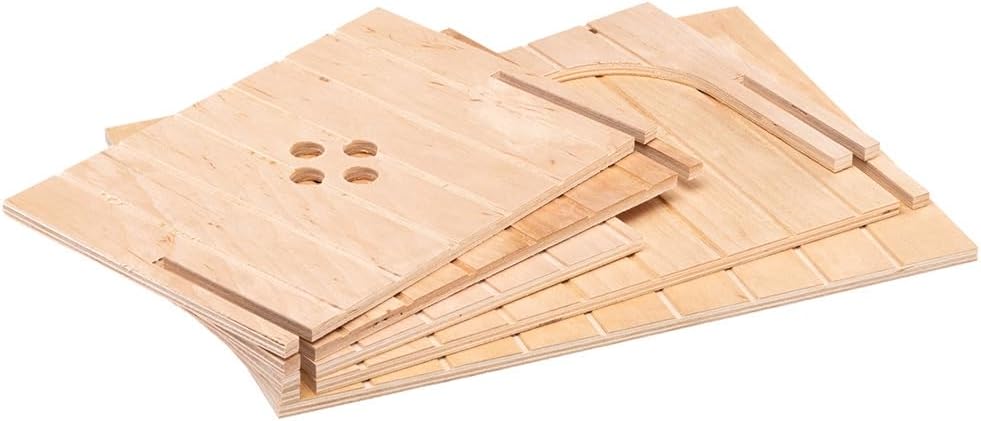 Ferplast Rabbit House, Guinea Pig Wooden House, Small Pet House, FSC Certificated Wood, 37 x 27.7 x 20 cm - Comfort Style