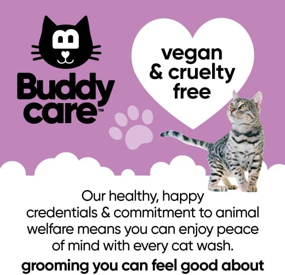 Cat Detangling Spray by Buddycare | Easy-to-Use Detangling Spray for Cats | Rinse-Free Leave On Formula (200ml) - Comfort Style