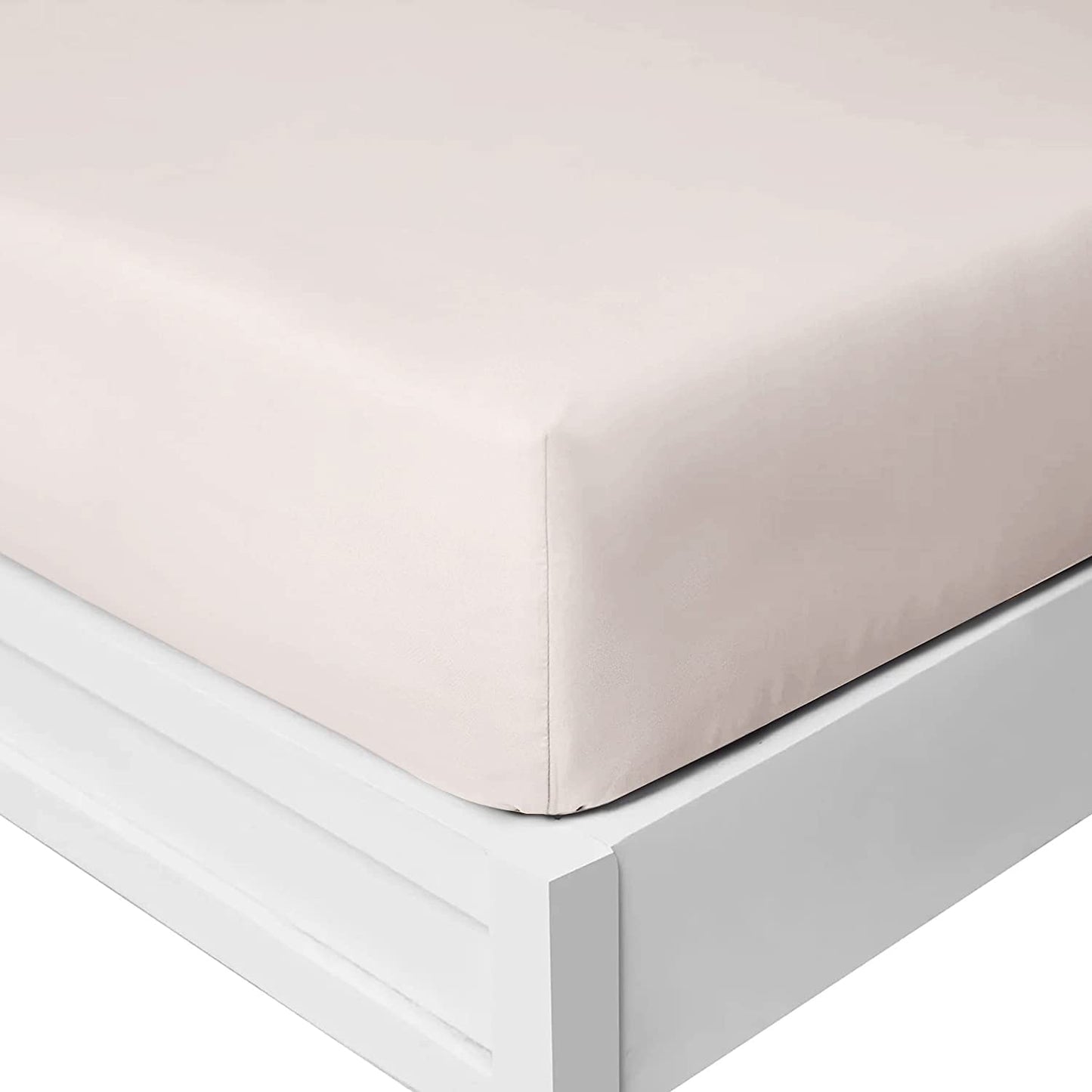25 Cm Fitted Bed Sheets - Super Soft Deep Fitted Sheet Brushed Microfibre Anti Wrinkle Bedsheet Breathable & Fade Resistant