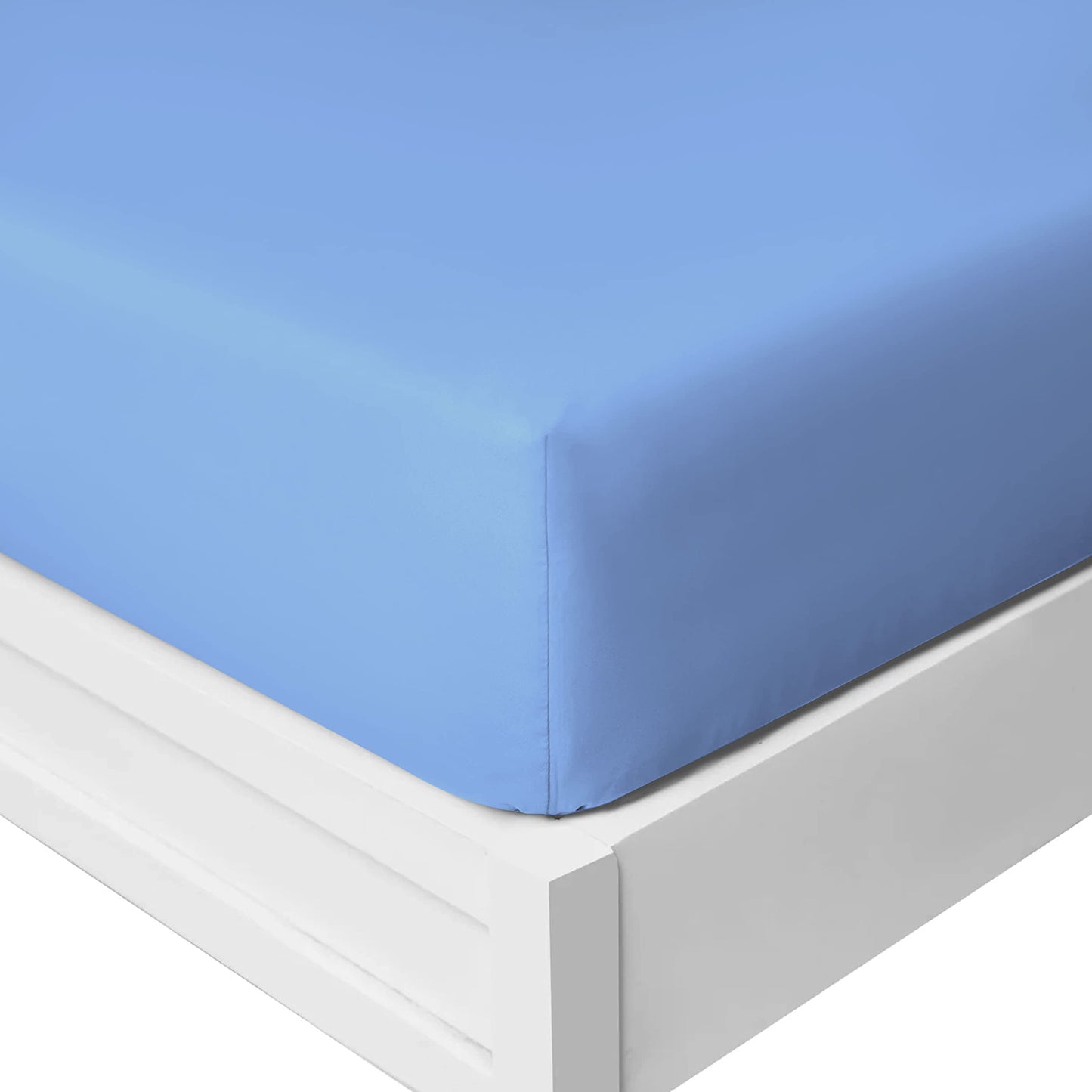 25 Cm Fitted Bed Sheets - Super Soft Deep Fitted Sheet Brushed Microfibre Anti Wrinkle Bedsheet Breathable & Fade Resistant
