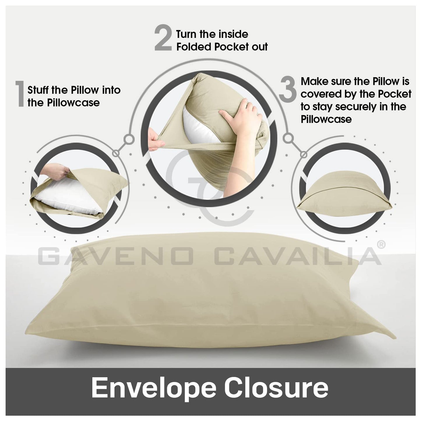 GC GAVENO CAVAILIA | Fitted Sheets - Plain Dyed Bedding Bedsheets - Non Iron Superking Fitted Sheet