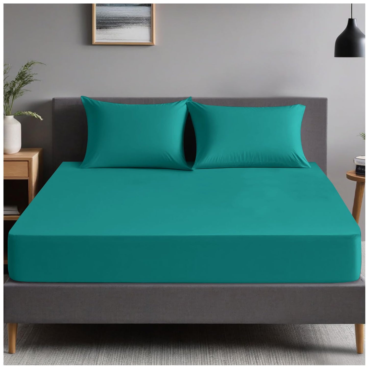 GC GAVENO CAVAILIA | Fitted Sheets - Plain Dyed Bedding Bedsheets - Non Iron Superking Fitted Sheet