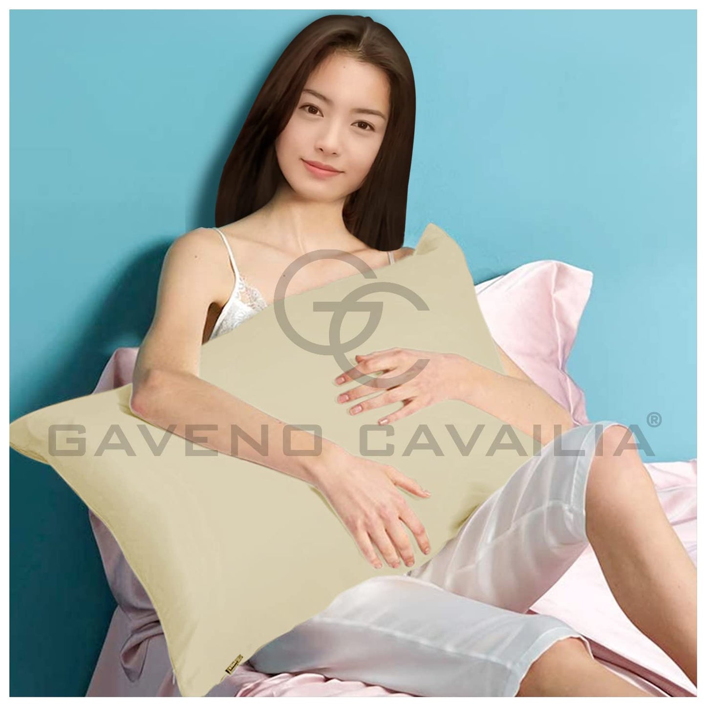 GC GAVENO CAVAILIA | Fitted Sheets - Plain Dyed Bedding Bedsheets - Non Iron Superking Fitted Sheet