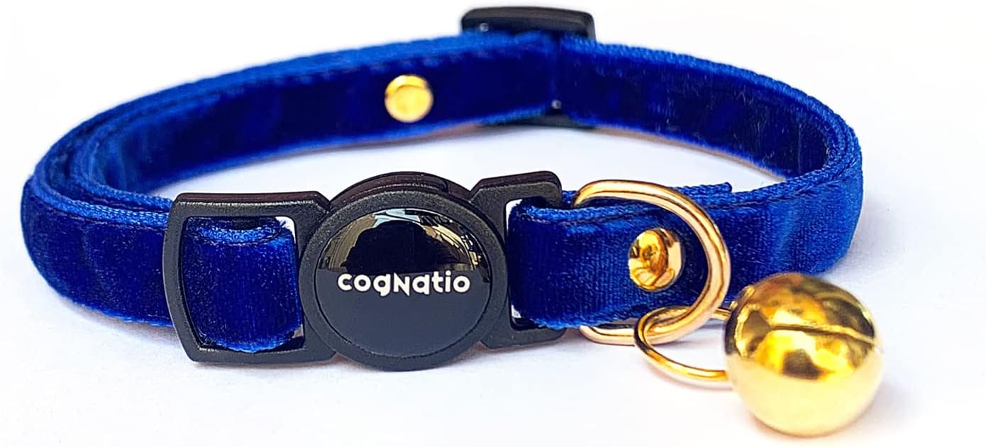 Cognatio Safety Quick Release Cat Collars, Soft Kitten Collars with Detachable Bow Tie and Bell, Pack of 2, Adjustable 20-30 cm (20-30 cm, Green+Pink) - Comfort Style