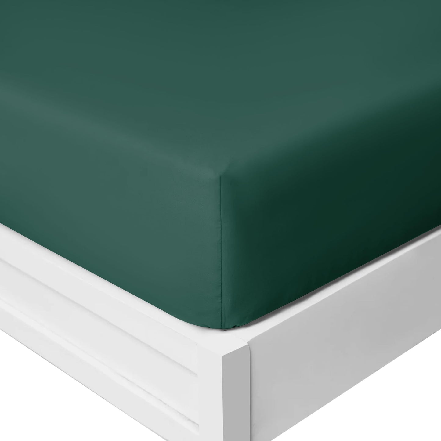 25 Cm Fitted Bed Sheets - Super Soft Deep Fitted Sheet Brushed Microfibre Anti Wrinkle Bedsheet Breathable & Fade Resistant