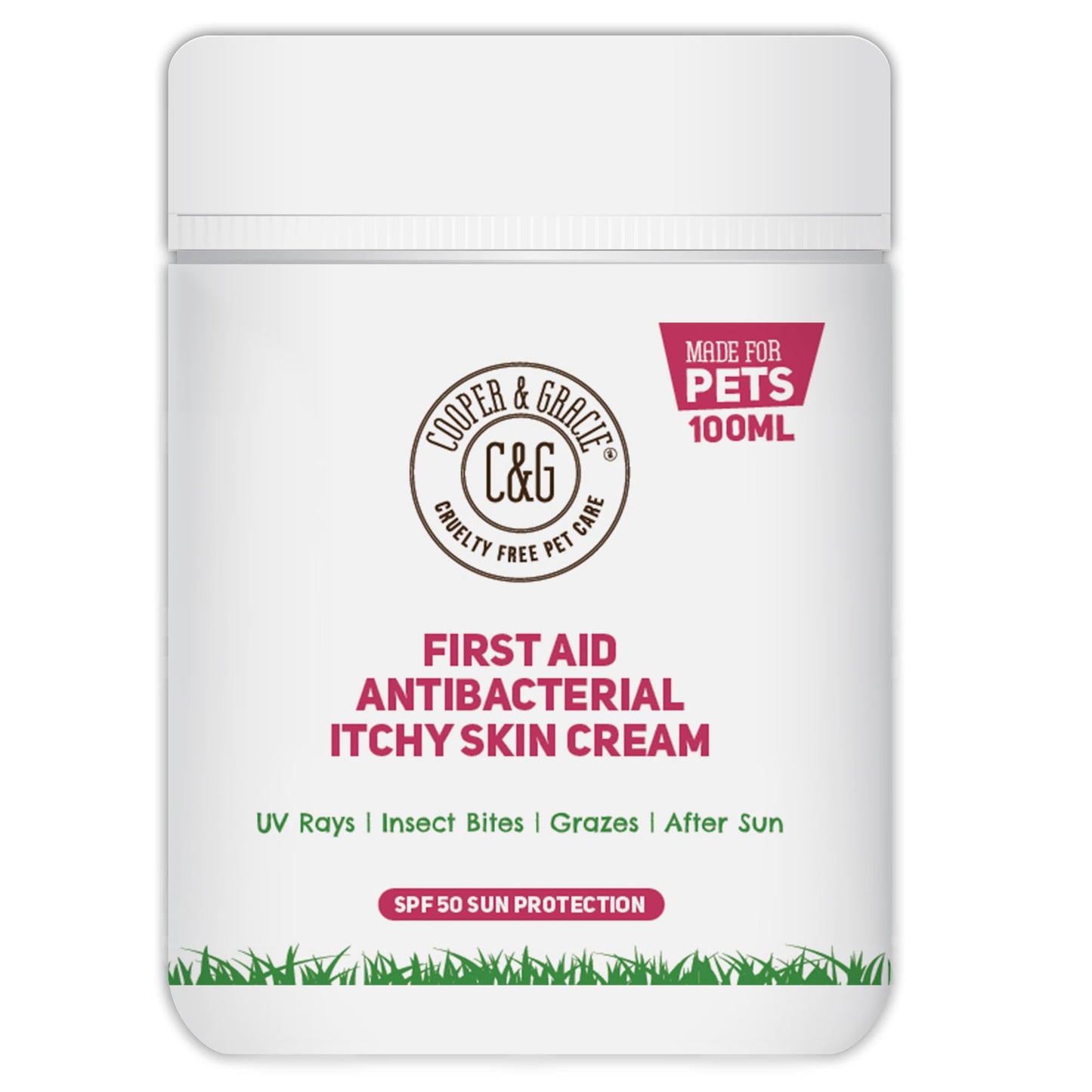 Dog Shampoo For Itchy skin Antibacterial And Antifungal | Natural Medicated Low Lather Safe Formula | Fast Absorbing and Skin Cooling First Aid | Great For Grazes Skin Irritation