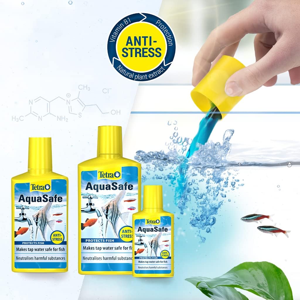 Tetra AquaSafe to Turn Tap Water into Safe and Healthy Water for Fish and Plants, 500 ml - Comfort Style