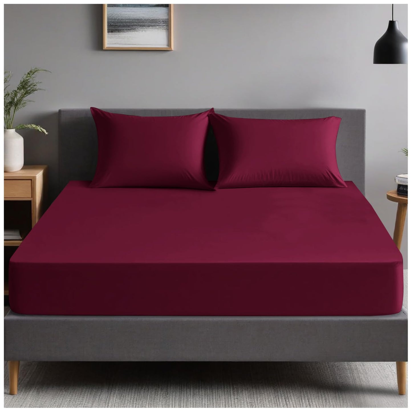 GC GAVENO CAVAILIA | Fitted Sheets - Plain Dyed Bedding Bedsheets - Non Iron Superking Fitted Sheet