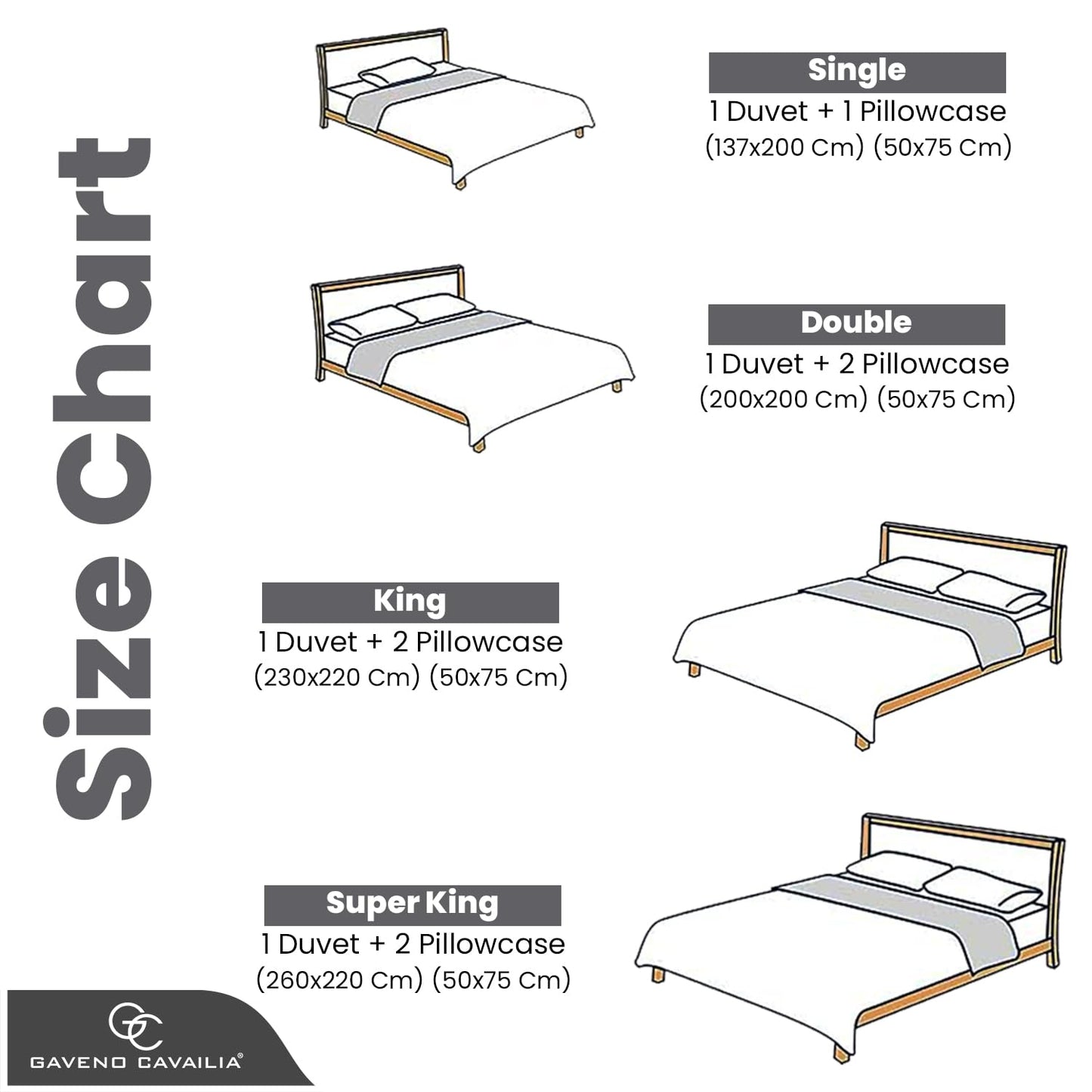 Gaveno Cavailia Luxury DENIM CHECK Bed Set with Duvet Cover and Pillow Cases, Polyester-Cotton - Comfort Style