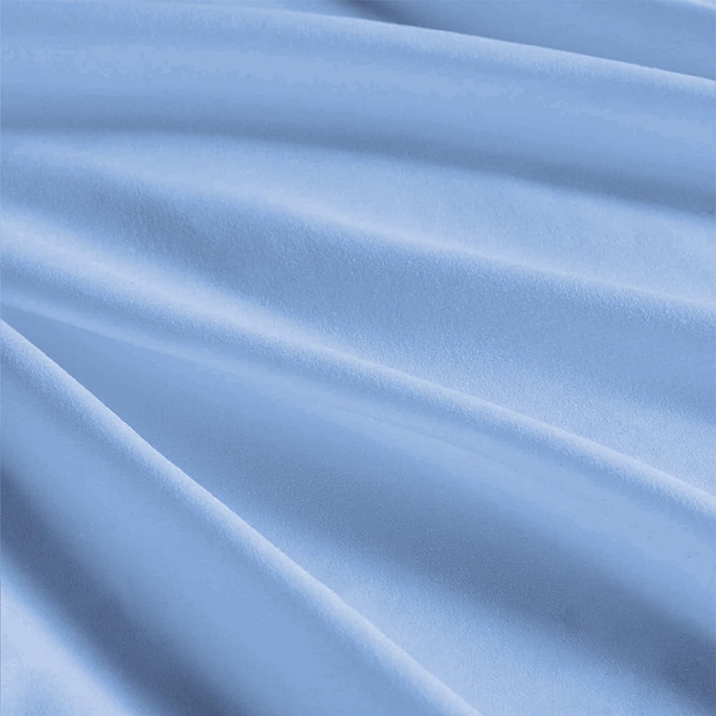 Fitted Sheet 25 cm Deep Brushed Microfiber Ultra Soft No-Iron Wrinkle-Resistant Plain Dyed Fitted Bed Sheets Hypoallergenic Breathable Sheets