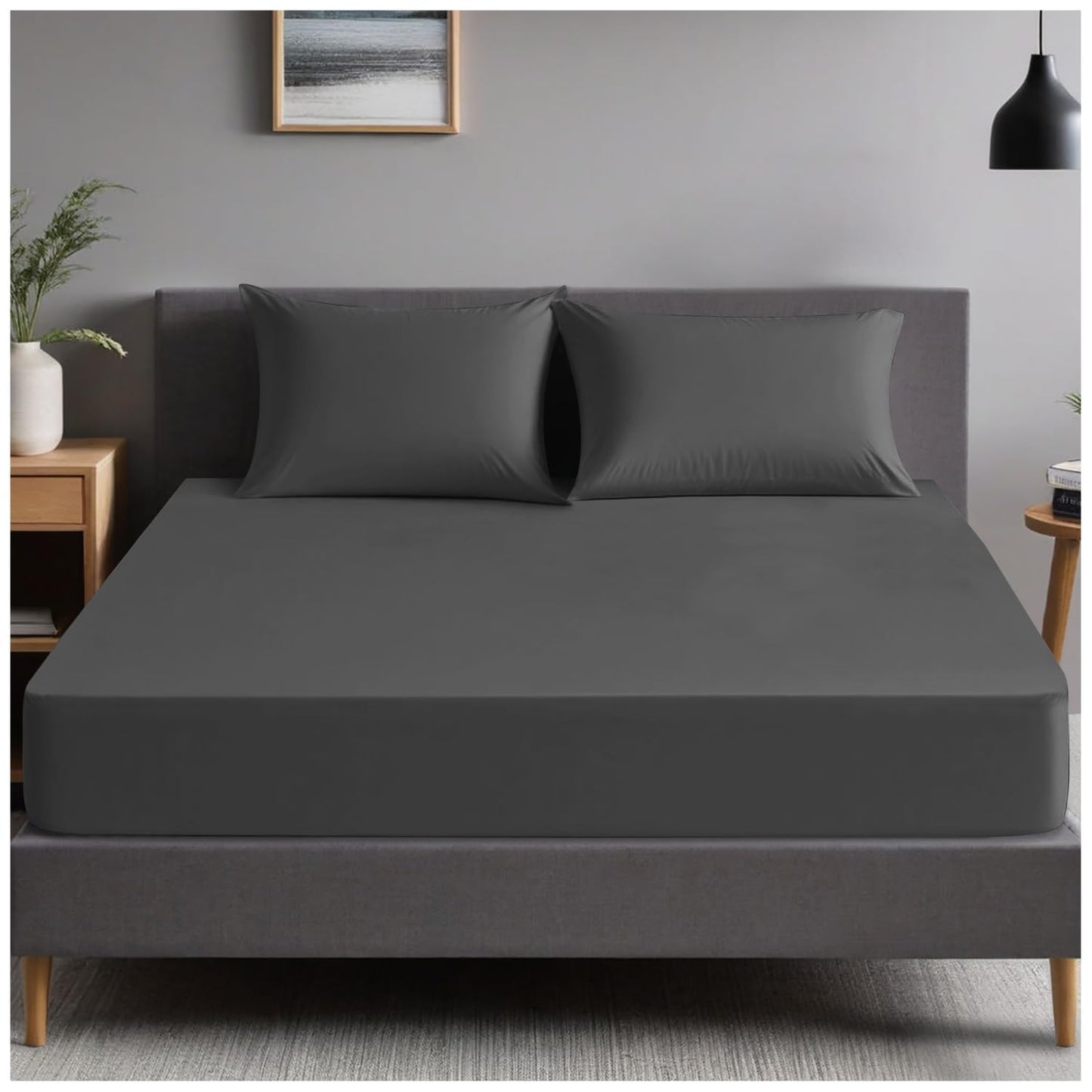 GC GAVENO CAVAILIA | Fitted Sheets - Plain Dyed Bedding Bedsheets - Non Iron Superking Fitted Sheet