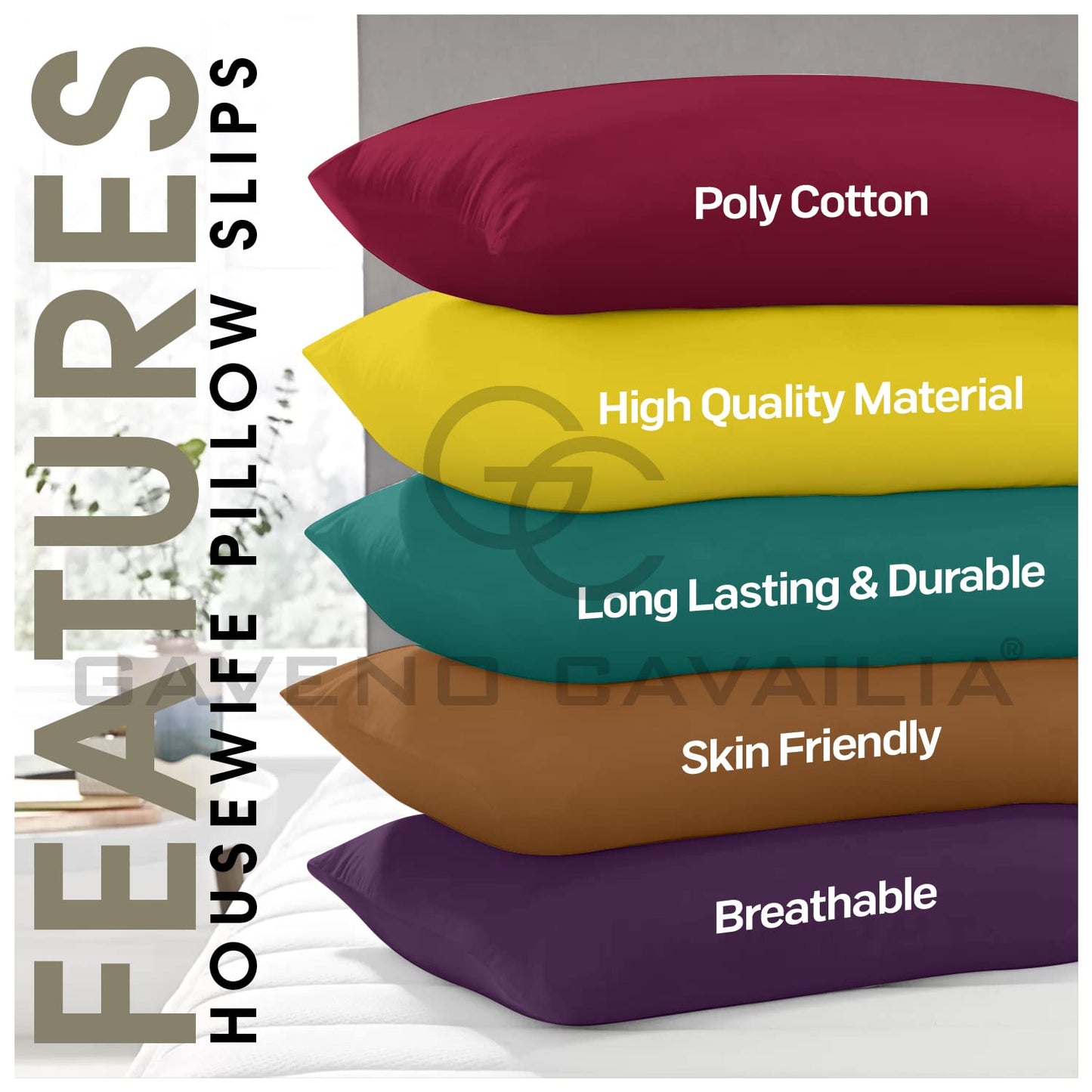 GC GAVENO CAVAILIA | Fitted Sheets - Plain Dyed Bedding Bedsheets - Non Iron Superking Fitted Sheet