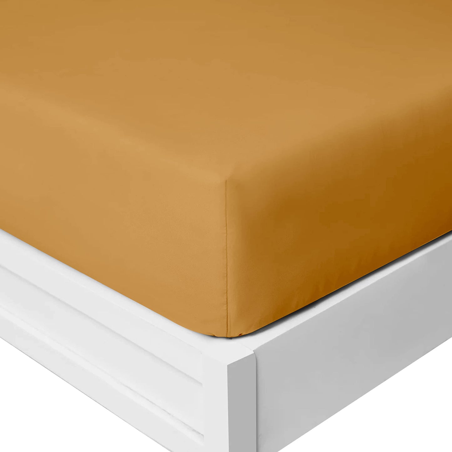 25 Cm Fitted Bed Sheets - Super Soft Deep Fitted Sheet Brushed Microfibre Anti Wrinkle Bedsheet Breathable & Fade Resistant