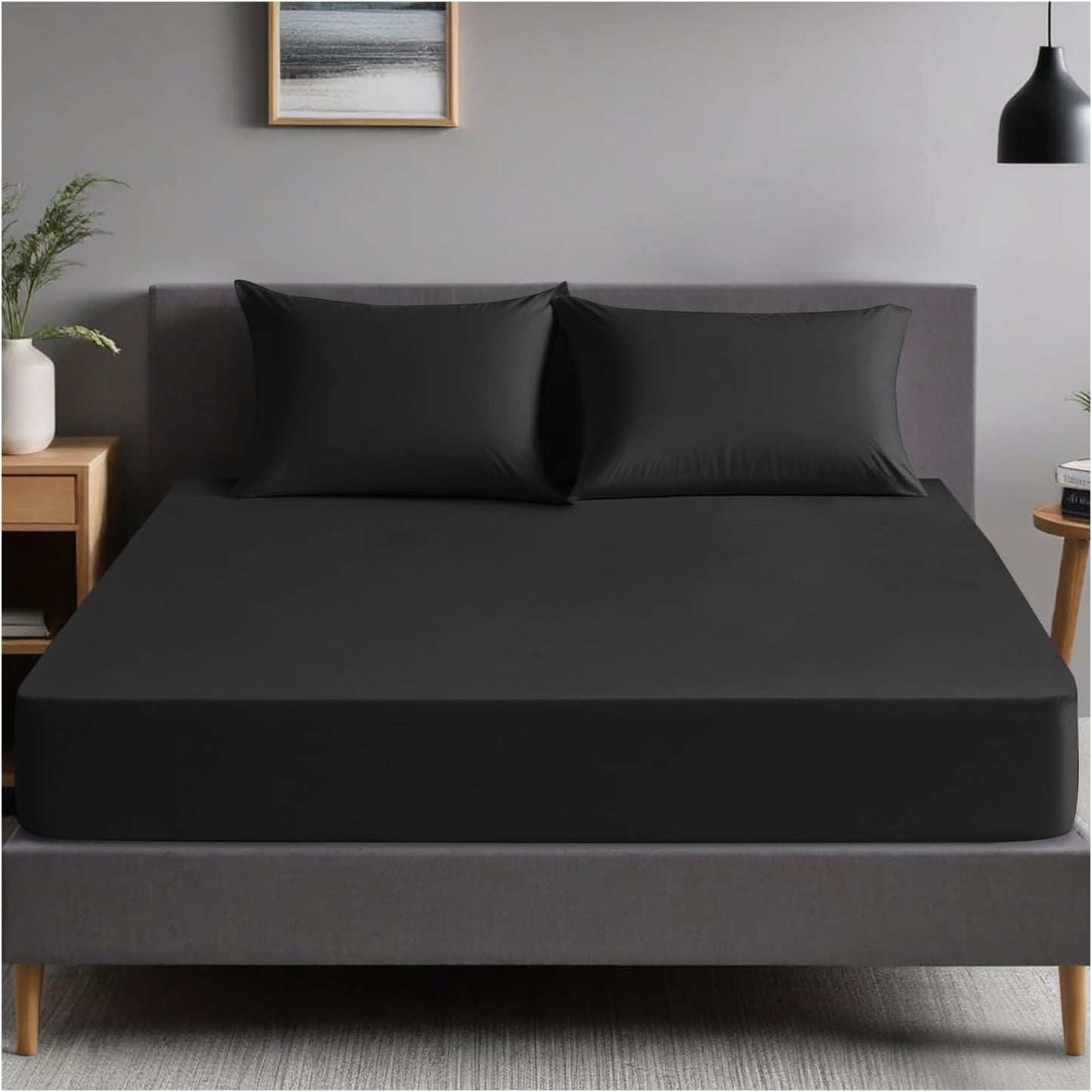 GC GAVENO CAVAILIA | Fitted Sheets - Plain Dyed Bedding Bedsheets - Non Iron Superking Fitted Sheet