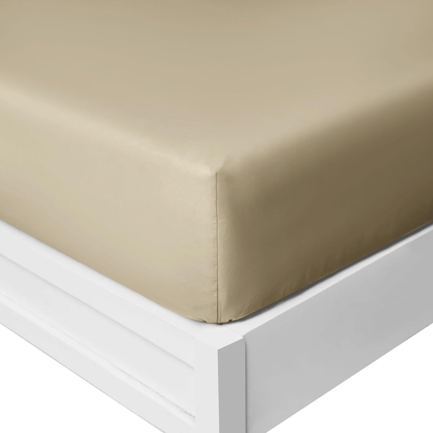 25 Cm Fitted Bed Sheets - Super Soft Deep Fitted Sheet Brushed Microfibre Anti Wrinkle Bedsheet Breathable & Fade Resistant