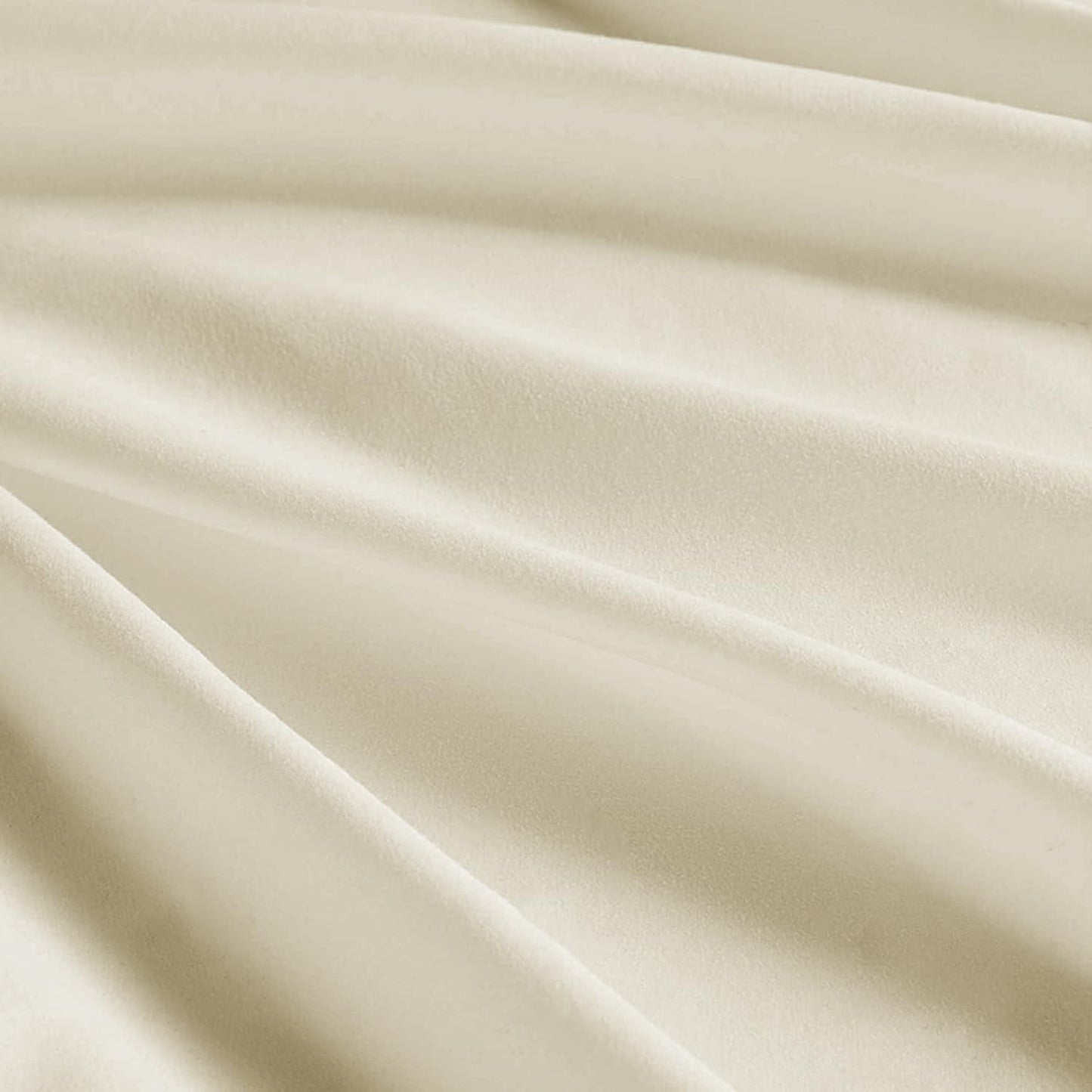 Fitted Sheet 25 cm Deep Brushed Microfiber Ultra Soft No-Iron Wrinkle-Resistant Plain Dyed Fitted Bed Sheets Hypoallergenic Breathable Sheets