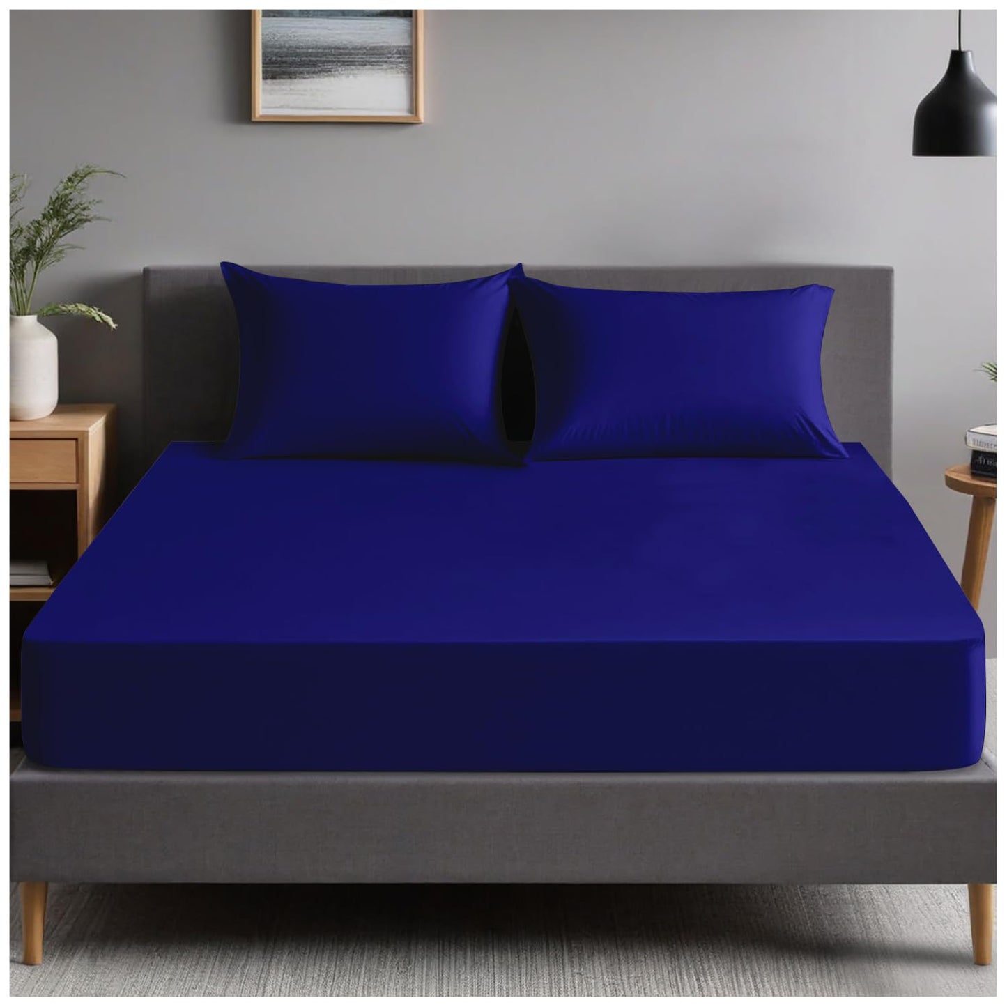 GC GAVENO CAVAILIA | Fitted Sheets - Plain Dyed Bedding Bedsheets - Non Iron Superking Fitted Sheet