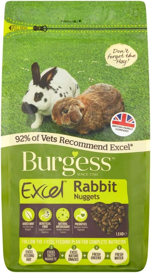 Burgess Excel Rabbit Nuggets 1.5kg - Comfort Style