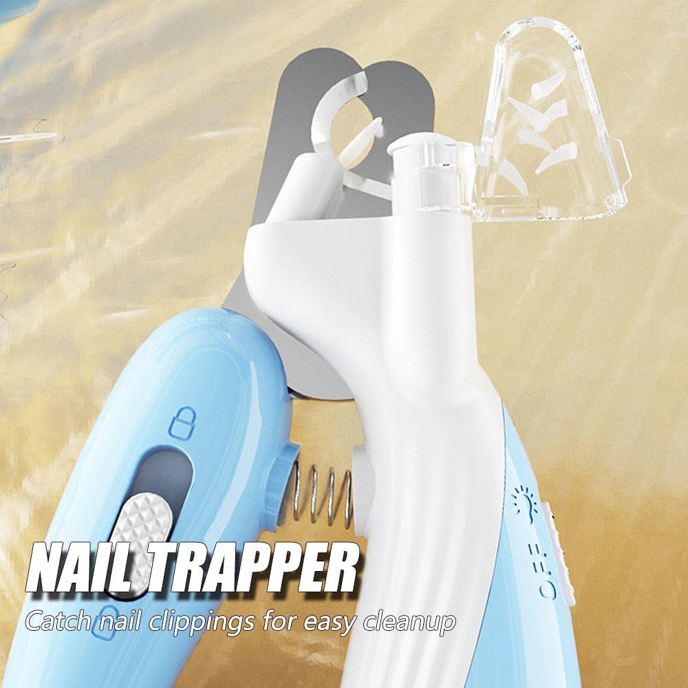 Cat Claw Clippers with Safety Guard and Light, Professional Pet Nail Clippers for Cat, Kitten, Puppy, Small Dog, Birds, Rabbit, Guinea Pig - Comfort Style