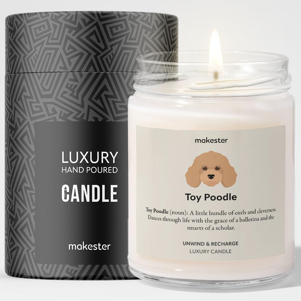 Bernese Mountain Dog Gifts - Luxury Soy Wax Candle - Vanilla, Jasmine, Sugared Almond - Makester