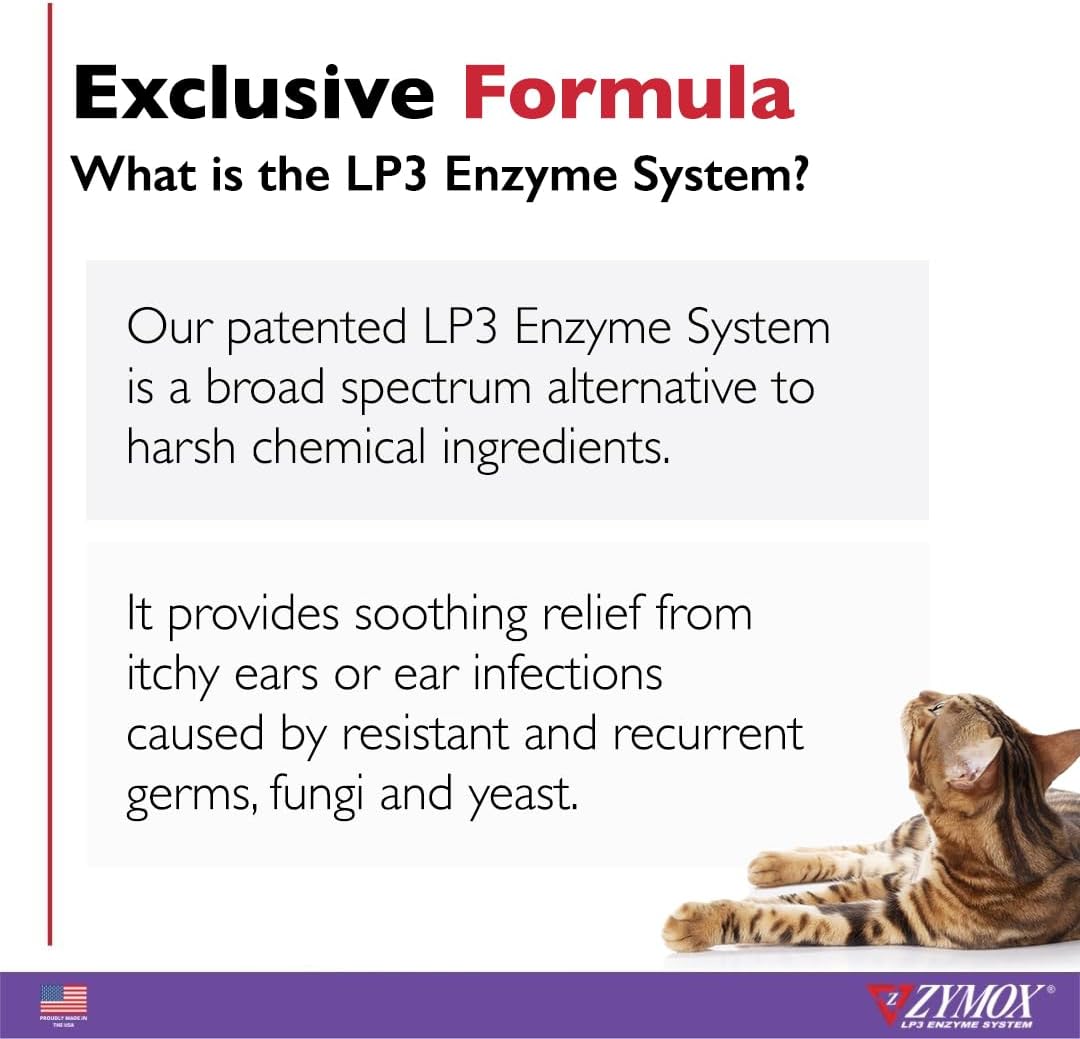 ZYMOX Advanced Enzymatic Ear Wipes for Dogs and Cats - for Dirty, Waxy, Smelly Ears - Premium Strength Ear Cleaner Wipes - Non-Irritating - Hypoallergenic - 100 ct