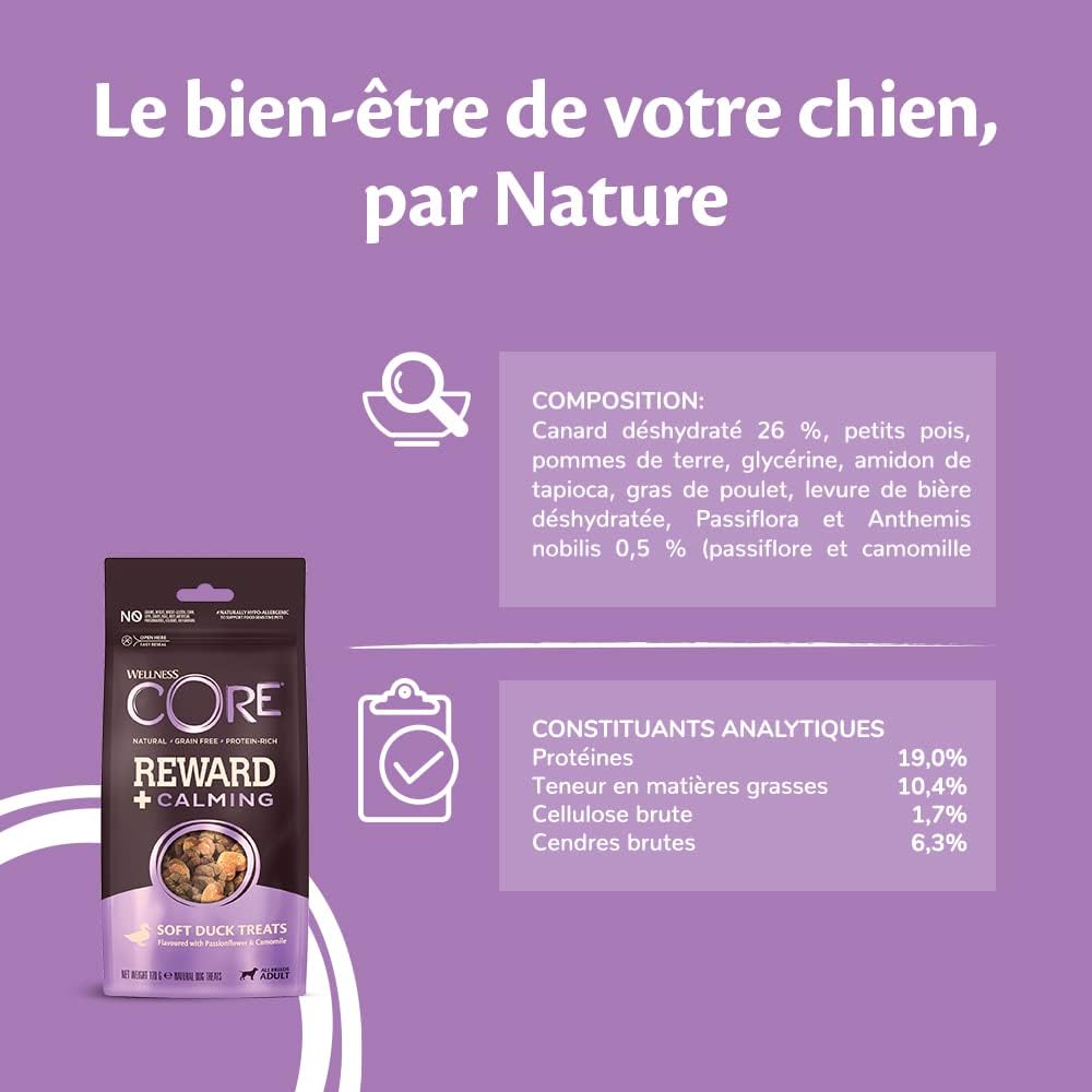 Wellness CORE Reward+ Mobility, 170g, Turkey, Soft Dog Treats for All Dog Breeds, All-Natural, Grain-Free, High Meat Content, Protein-Rich, Supports Hips & Joints - Comfort Style