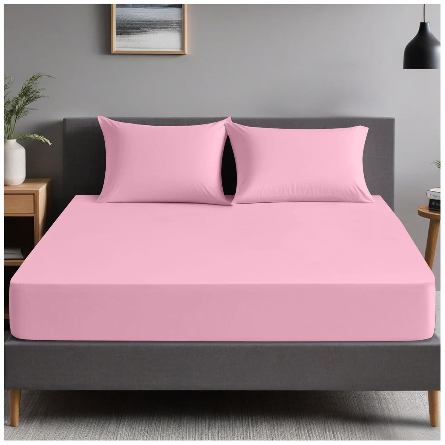 GC GAVENO CAVAILIA | Fitted Sheets - Plain Dyed Bedding Bedsheets - Non Iron Superking Fitted Sheet
