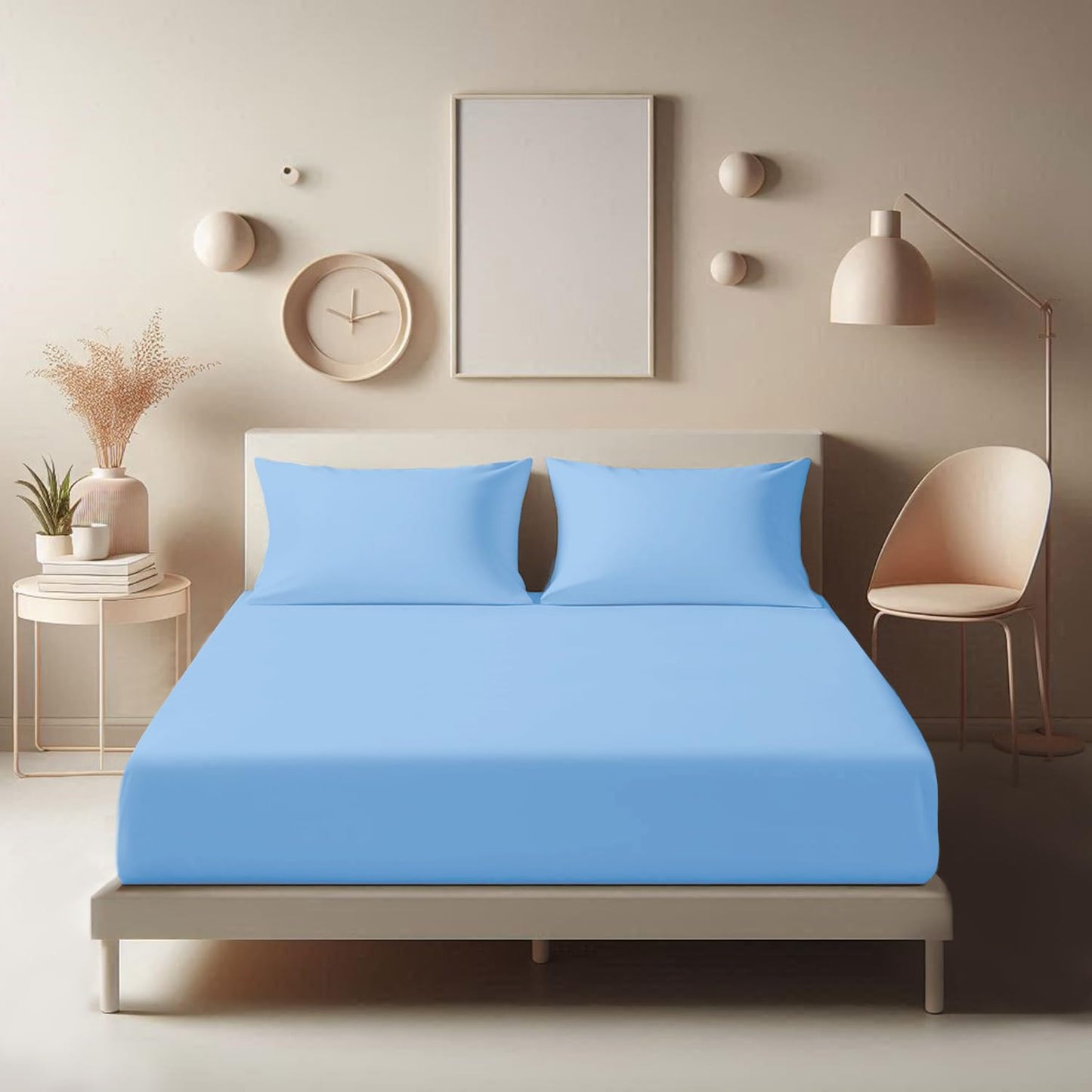 Single Fitted Sheet - 25 cm Deep Hotel Quality (Black) Bed Sheets - Soft & Breathable Fitted Sheet Single Bed - Anti-Wrinkle Easy Care Fitted Sheets