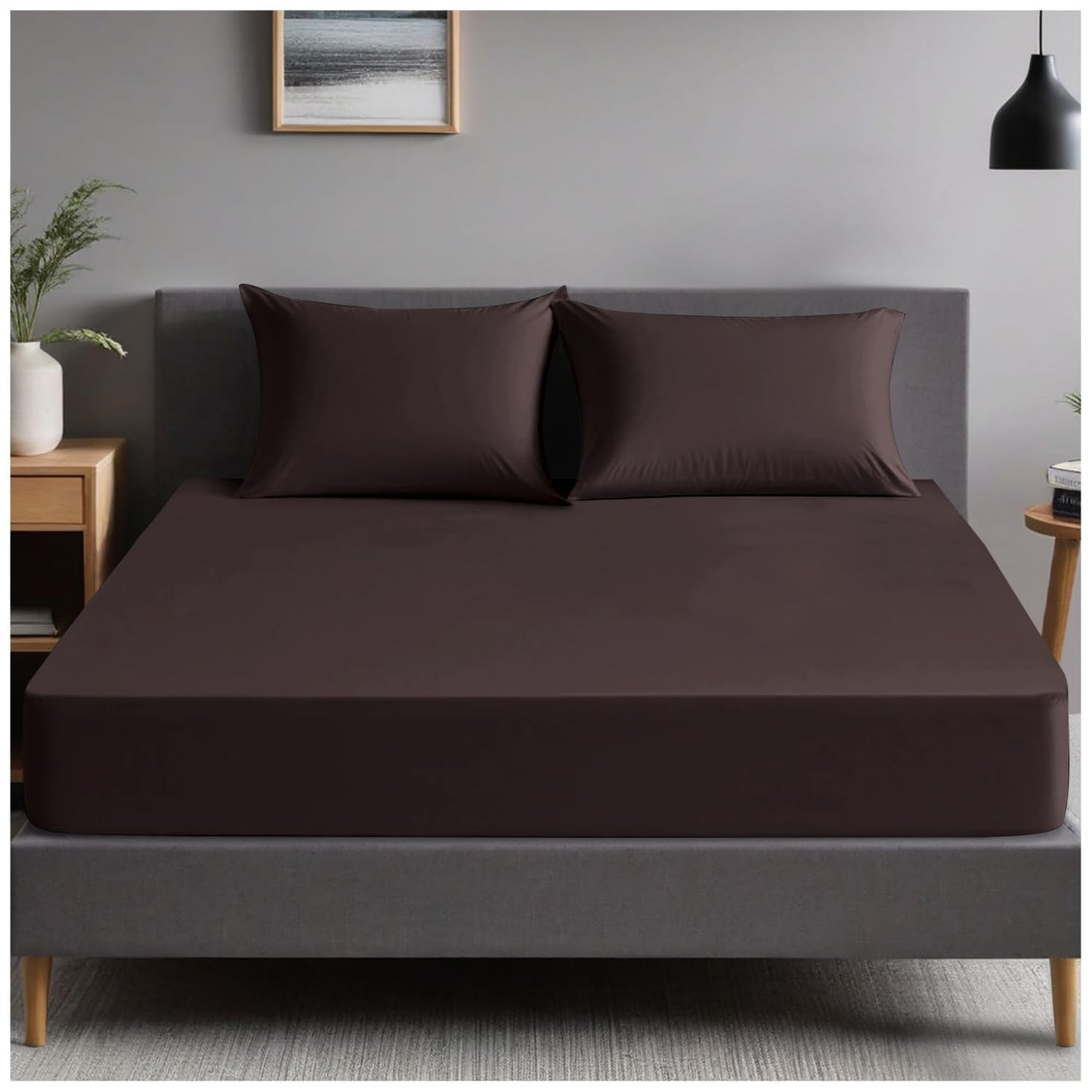 GC GAVENO CAVAILIA | Fitted Sheets - Plain Dyed Bedding Bedsheets - Non Iron Superking Fitted Sheet