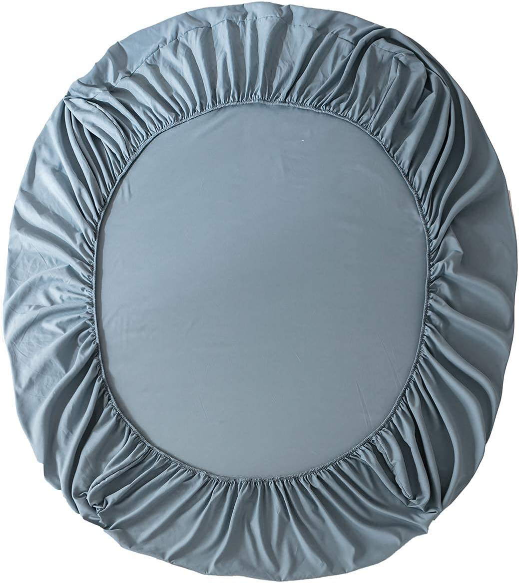 Fitted Sheet Bed Sheets 25CM Extra Deep Pocket Soft and Breathable Fitted Bedding Sheets