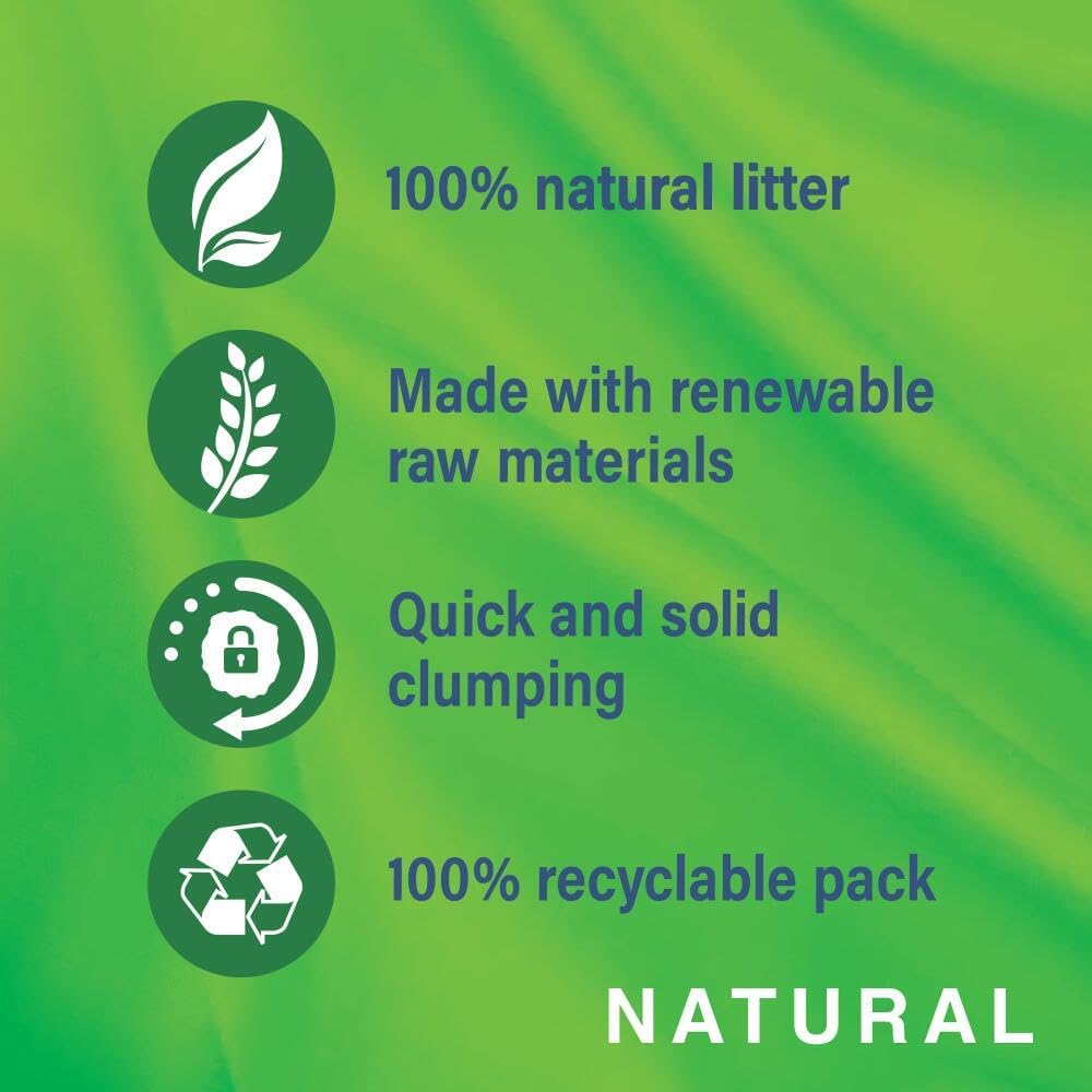 Catsan Natural Clumping Cat Litter, 100 Percent Biodegradable, Extra Absorbent, 20 Litre Bag - Comfort Style