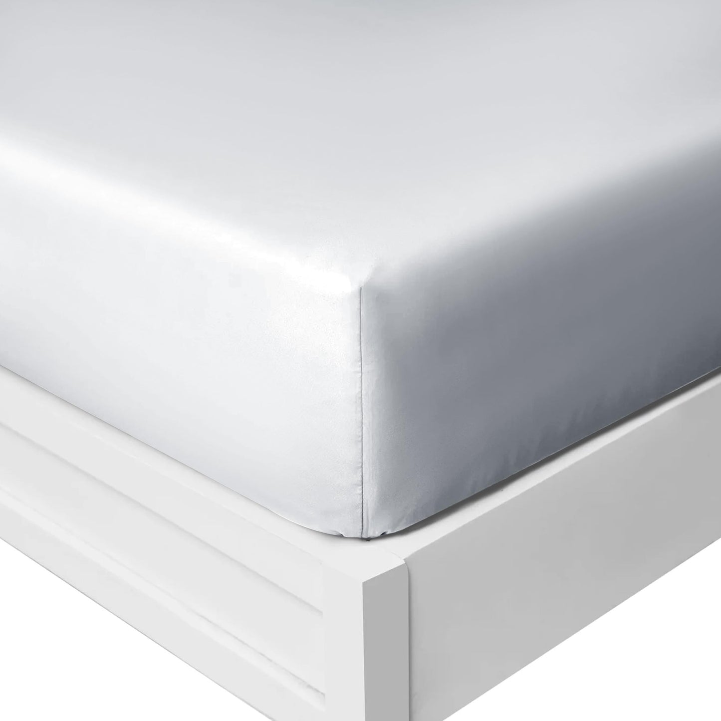 25 Cm Fitted Bed Sheets - Super Soft Deep Fitted Sheet Brushed Microfibre Anti Wrinkle Bedsheet Breathable & Fade Resistant