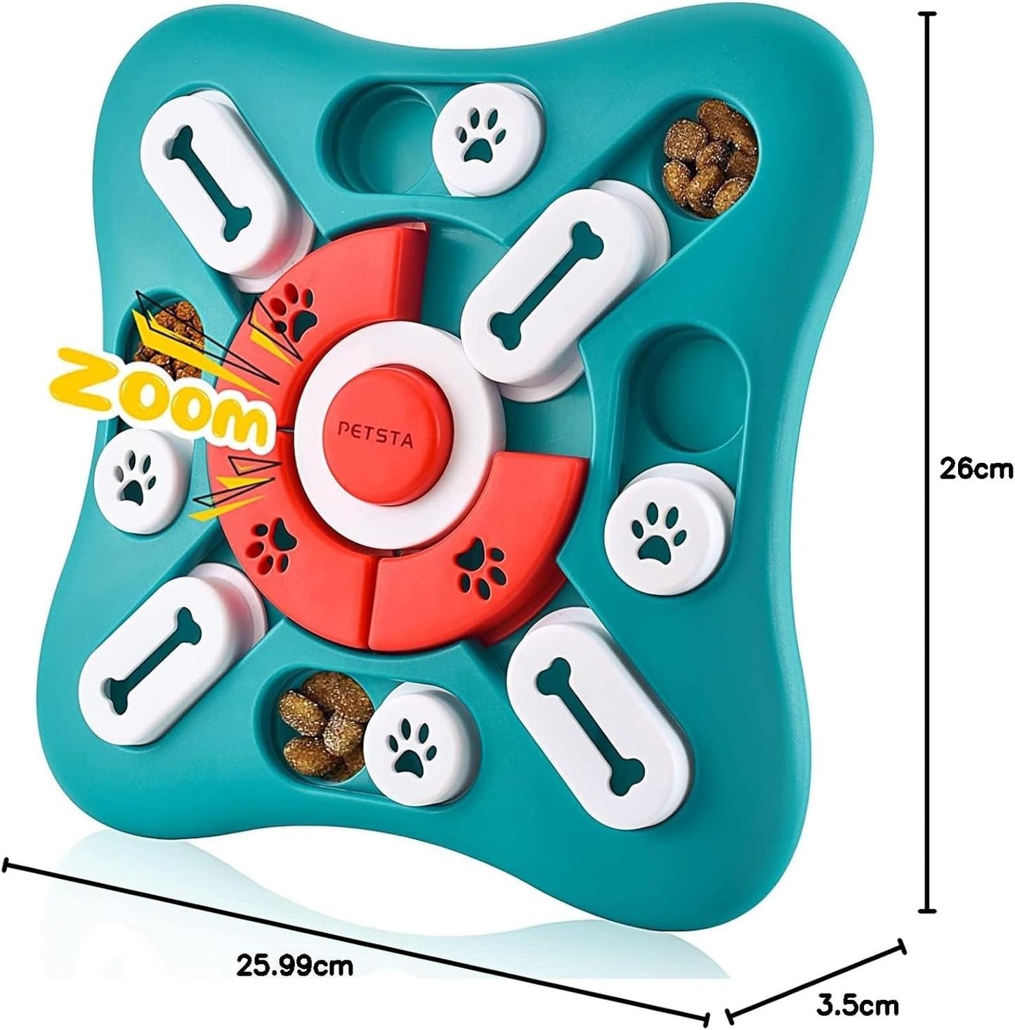 LUKITO Dog Puzzle Toys, Interactive Dog Toys for Dog Birthday, Dog Toys for Boredom for Dog Puzzle, Slow Feeder Dog Bowl for IQ Training and Brain Stimulation, Dog Treat Toy Squeaky with Puppy Toys - Comfort Style