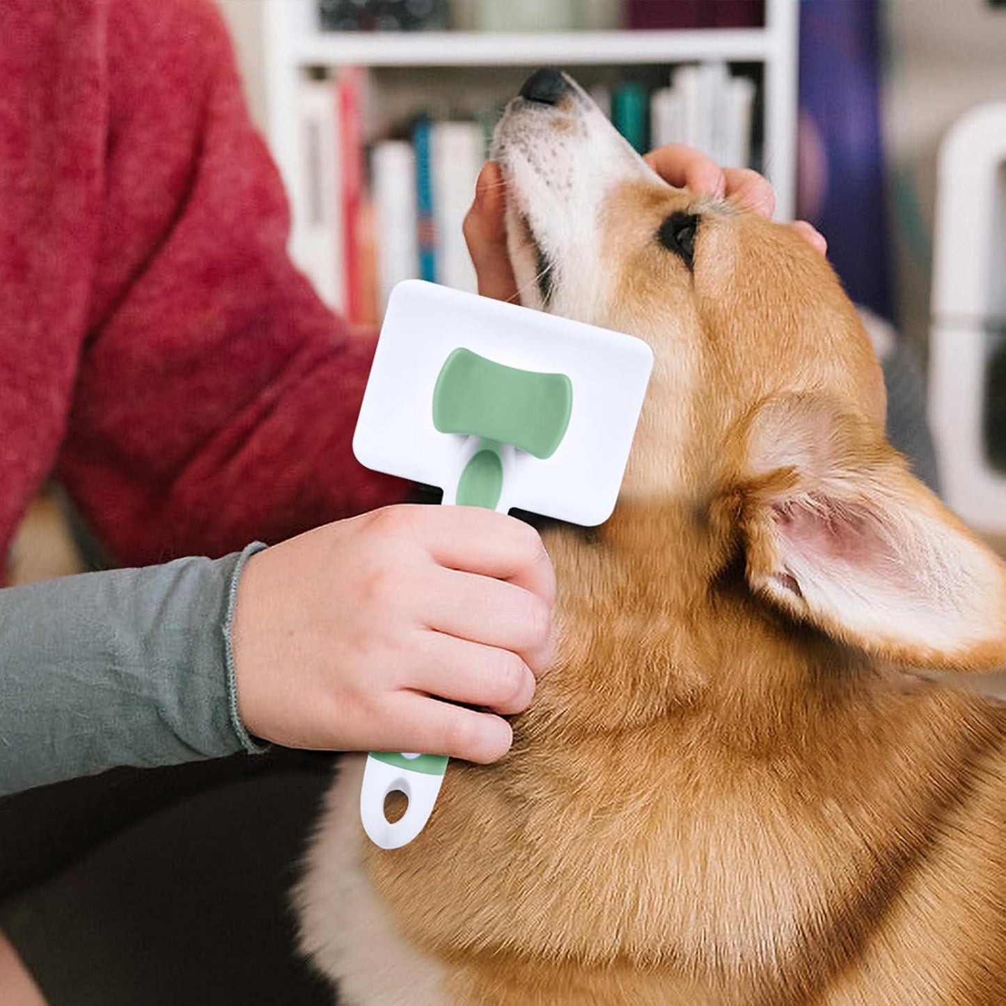 Vinabo Self-cleaning Pet Brush, Brush for Long and Short Hair, For Dogs, Cats, Effectively Eliminate Tomentosis Undercoat, Tangles, Pink - Comfort Style