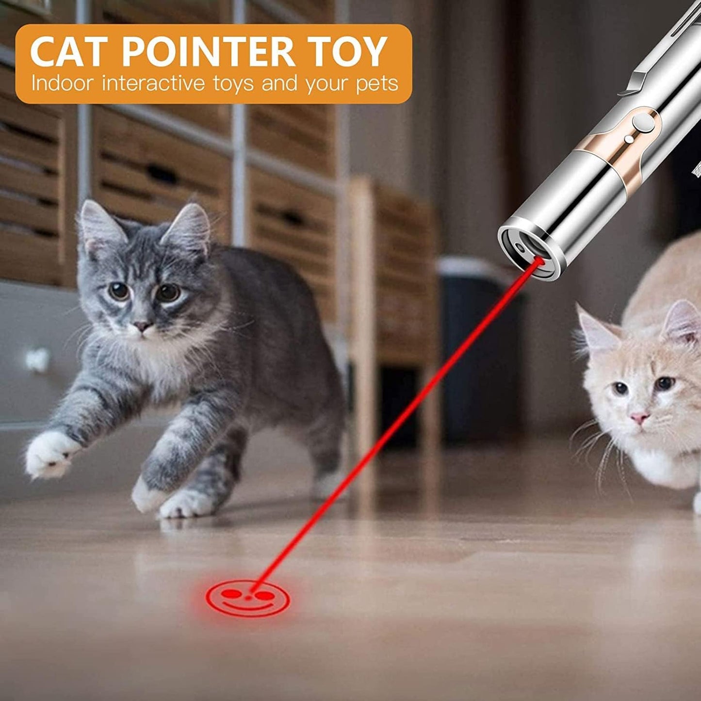 YYCAT Cat Toys for Indoor Cats Kittens,7 in 1 Function,Rechargeable Interactive Cat Toy Wand with a Free Toy Mouse - Comfort Style