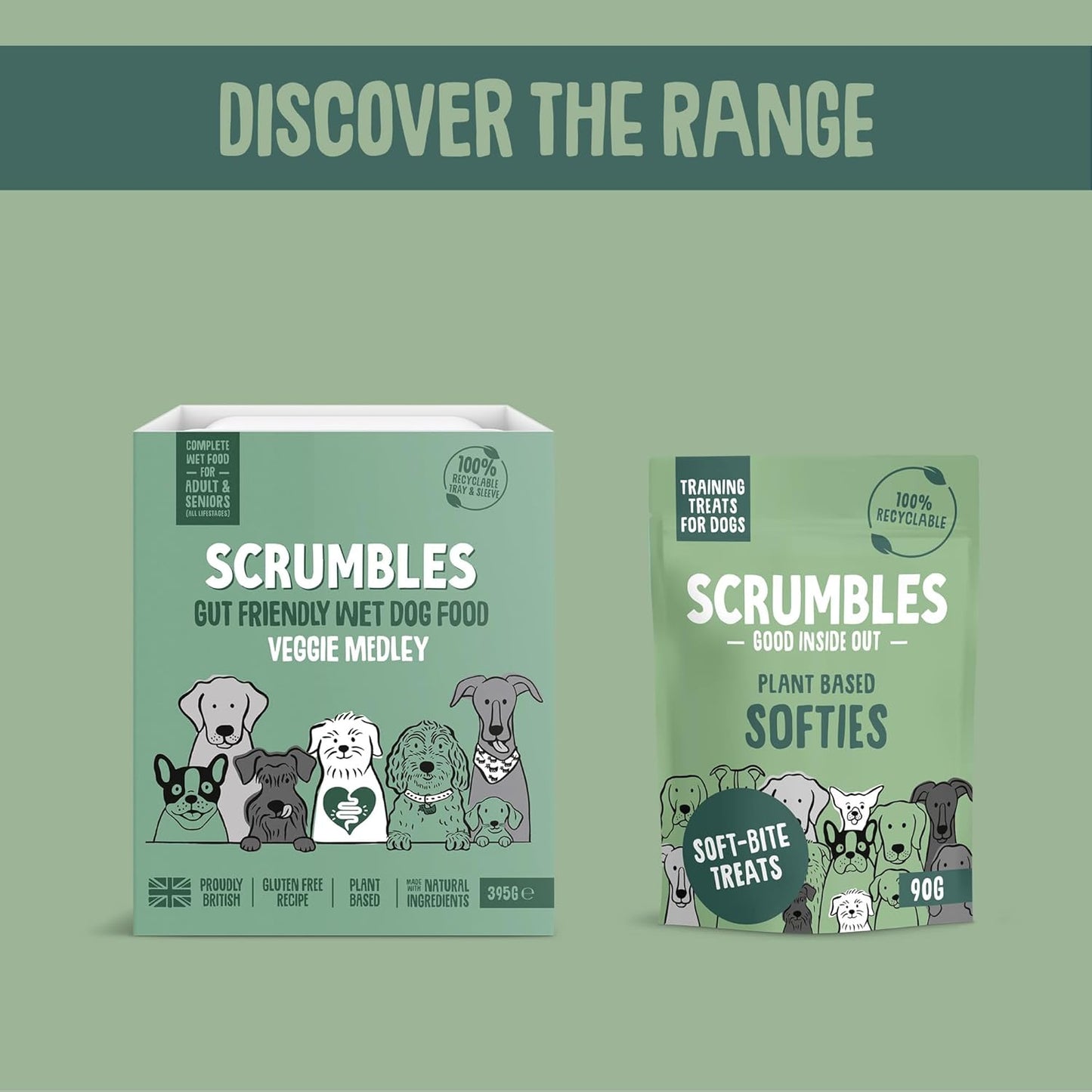 Scrumbles Nibbles, 100% Natural, Calming Dog Treats, Grain Free Turkey Training Treats, 100g pouch - Comfort Style